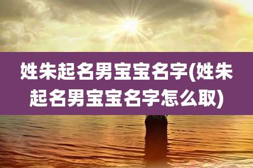姓朱起名男宝宝名字(姓朱起名男宝宝名字怎么取)