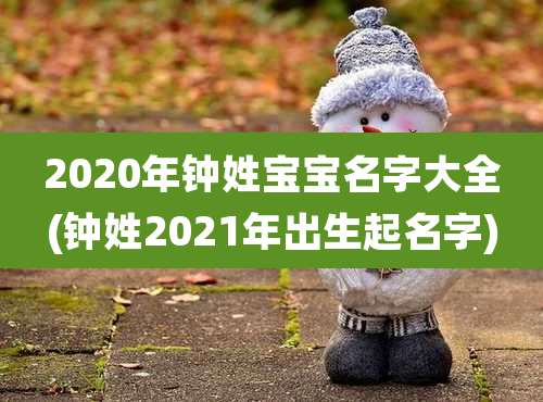 2020年钟姓宝宝名字大全(钟姓2021年出生起名字)