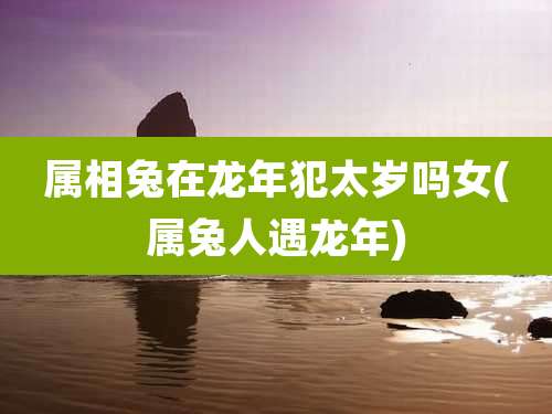 属相兔在龙年犯太岁吗女(属兔人遇龙年)