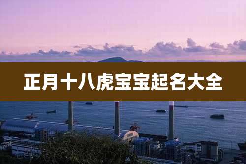 正月十八虎宝宝起名大全