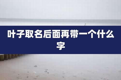 叶子取名后面再带一个什么字