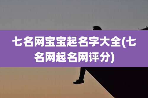 七名网宝宝起名字大全(七名网起名网评分)