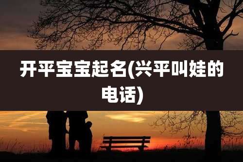 开平宝宝起名(兴平叫娃的电话)