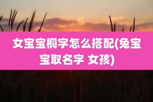 女宝宝桐字怎么搭配(兔宝宝取名字 女孩)