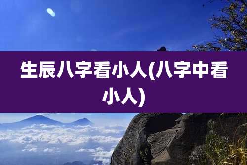 生辰八字看小人(八字中看小人)