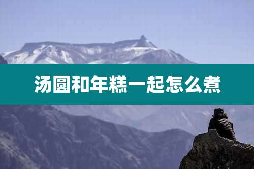 汤圆和年糕一起怎么煮