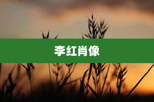 李红肖像