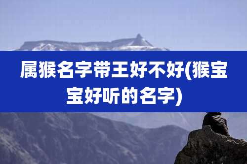 属猴名字带王好不好(猴宝宝好听的名字)