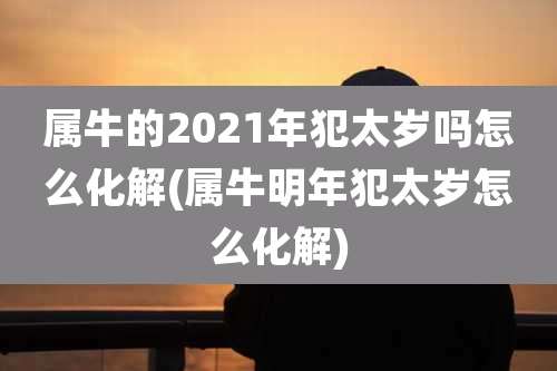 属牛的2021年犯太岁吗怎么化解(属牛明年犯太岁怎么化解)
