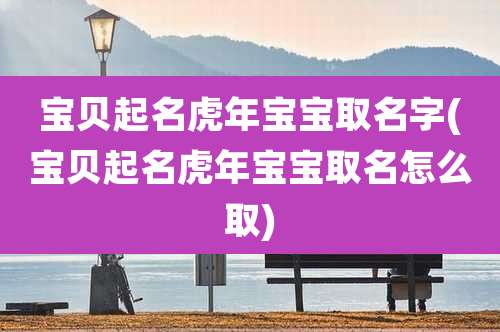 宝贝起名虎年宝宝取名字(宝贝起名虎年宝宝取名怎么取)