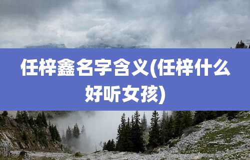 任梓鑫名字含义(任梓什么好听女孩)