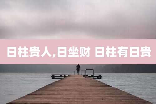 日柱贵人,日坐财 日柱有日贵