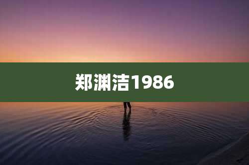 郑渊洁1986