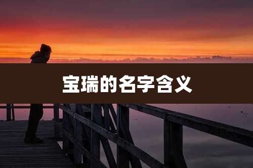 宝瑞的名字含义