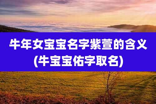 牛年女宝宝名字紫萱的含义(牛宝宝佑字取名)