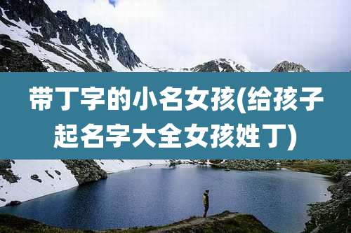 带丁字的小名女孩(给孩子起名字大全女孩姓丁)