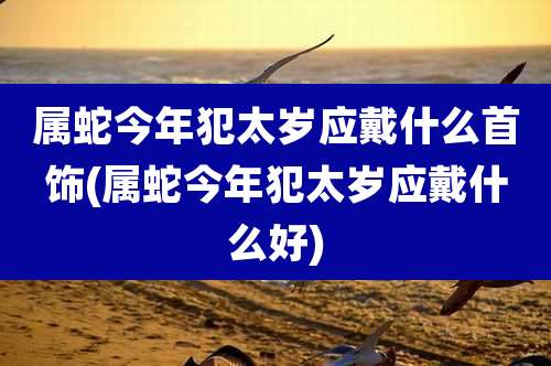 属蛇今年犯太岁应戴什么首饰(属蛇今年犯太岁应戴什么好)