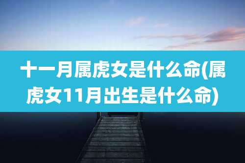 十一月属虎女是什么命(属虎女11月出生是什么命)