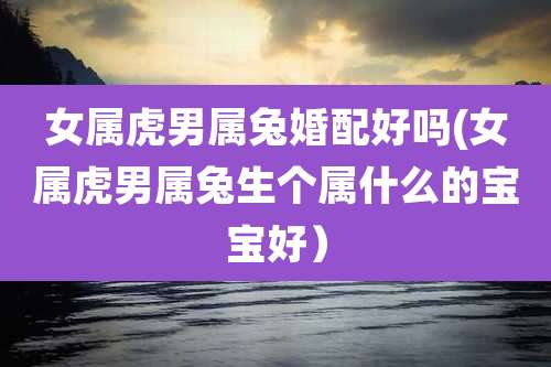 女属虎男属兔婚配好吗(女属虎男属兔生个属什么的宝宝好)