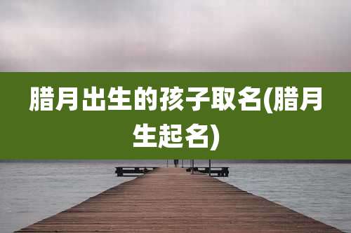 腊月出生的孩子取名(腊月生起名)