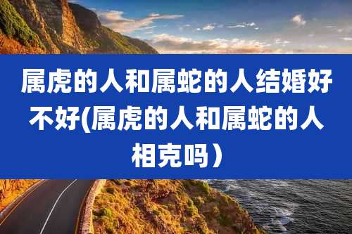 属虎的人和属蛇的人结婚好不好(属虎的人和属蛇的人相克吗）
