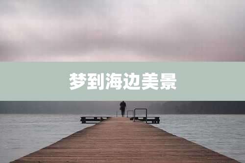 梦到海边美景