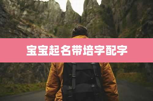 宝宝起名带培字配字