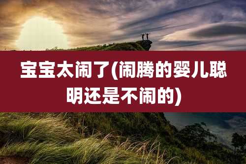 宝宝太闹了(闹腾的婴儿聪明还是不闹的)