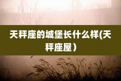 天秤座的城堡长什么样(天秤座屋)