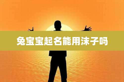 兔宝宝起名能用沫子吗