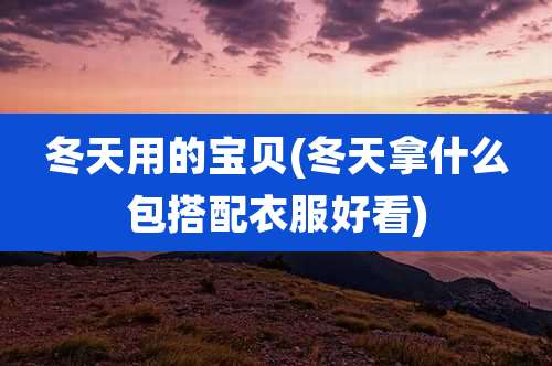 冬天用的宝贝(冬天拿什么包搭配衣服好看)