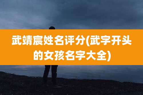 武靖宸姓名评分(武字开头的女孩名字大全)