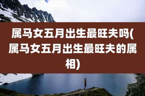 属马女五月出生最旺夫吗(属马女五月出生最旺夫的属相)