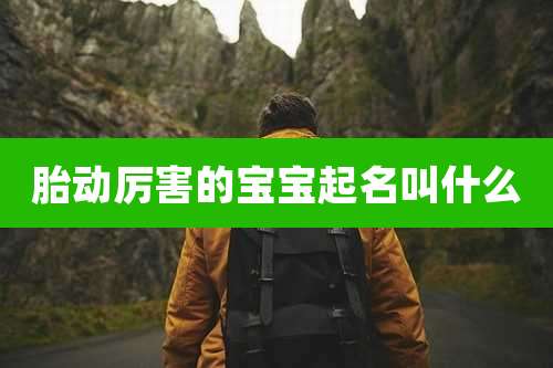 胎动厉害的宝宝起名叫什么