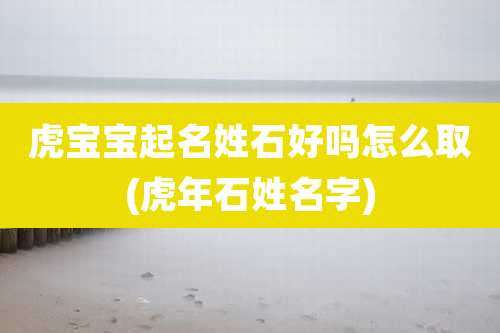 虎宝宝起名姓石好吗怎么取(虎年石姓名字)