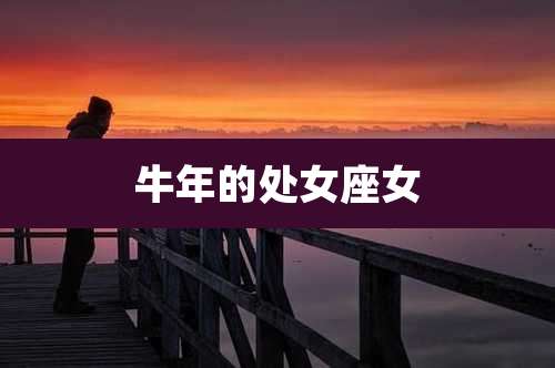 牛年的处女座女