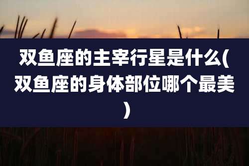 双鱼座的主宰行星是什么(双鱼座的身体部位哪个最美)