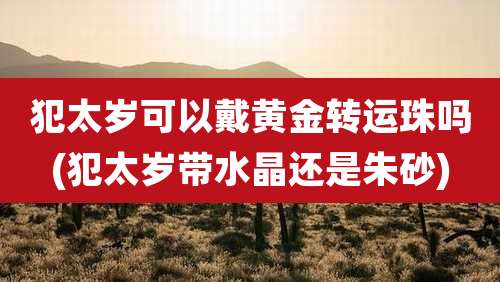 犯太岁可以戴黄金转运珠吗(犯太岁带水晶还是朱砂)