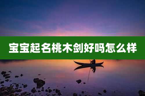 宝宝起名桃木剑好吗怎么样