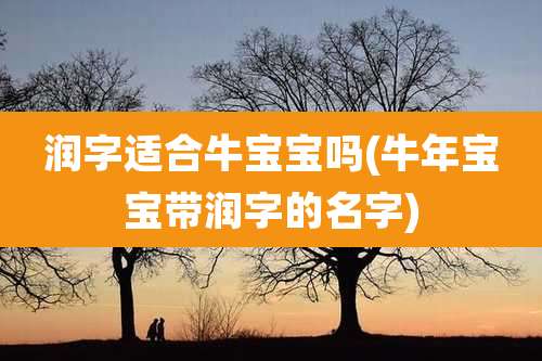 润字适合牛宝宝吗(牛年宝宝带润字的名字)