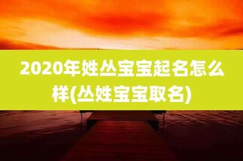 2020年姓丛宝宝起名怎么样(丛姓宝宝取名)