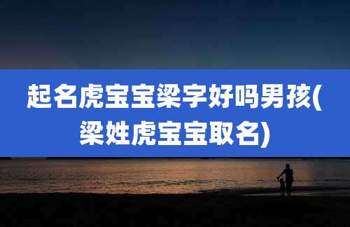 起名虎宝宝梁字好吗男孩(梁姓虎宝宝取名)