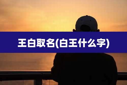 王白取名(白王什么字)