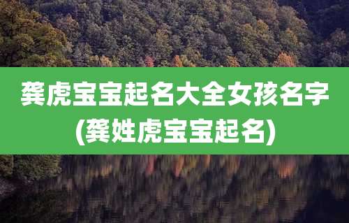 龚虎宝宝起名大全女孩名字(龚姓虎宝宝起名)