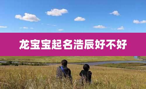 龙宝宝起名浩辰好不好