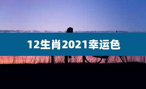 12生肖2021幸运色