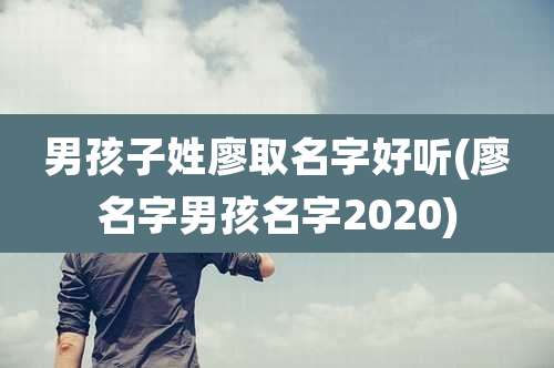 男孩子姓廖取名字好听(廖名字男孩名字2020)