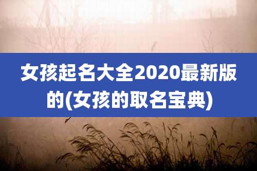 女孩起名大全2020最新版的(女孩的取名宝典)