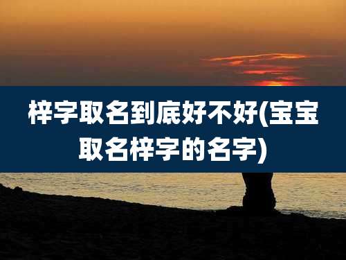 梓字取名到底好不好(宝宝取名梓字的名字)