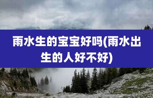 雨水生的宝宝好吗(雨水出生的人好不好)